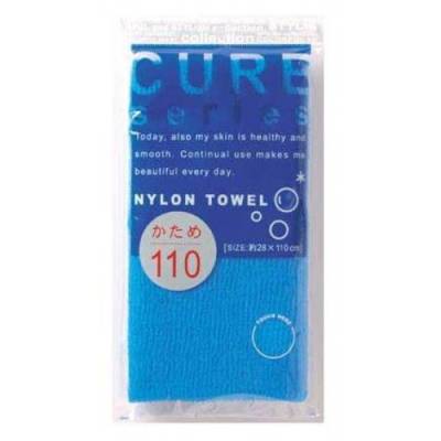 Мочалка для тела cure nylon towel hard blue жесткая