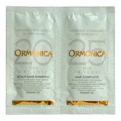 Мини-набор: органический шампунь и бальзам для ухода за волосами и кожей головы, 2*10мл,ORMONICA