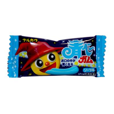 Резинка жевательная Marukawa  Blue Gum Soda (Лимонад) Aobee, синяя, 4.3г