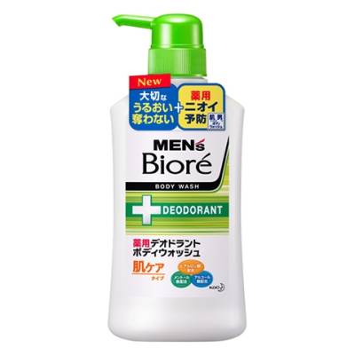 КAO "Men's Biore" - Мужской гель для душа с дезодорирующим эффектом и цветочным ароматом, 440мл