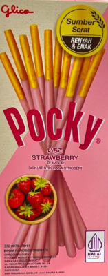 Палочки со вкусом Клубники, Pocky Mini, 21 гр