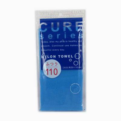 Мочалка для тела cure nylon towel regular blue средней жесткости