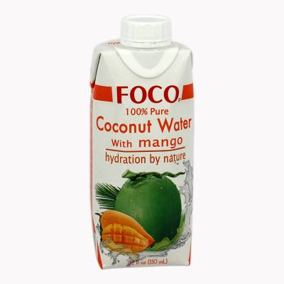 Кокосовая вода со вкусом манго "FOCO" Tetra Pak 330мл 