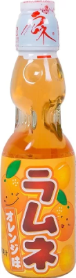 Напиток газированный "Рамунэ" со вкусом апельсина, HATA KOSEN Ramune, 200 мл