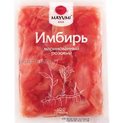Имбирь маринованный розовый, пакет, MAYUMI, 140 гр