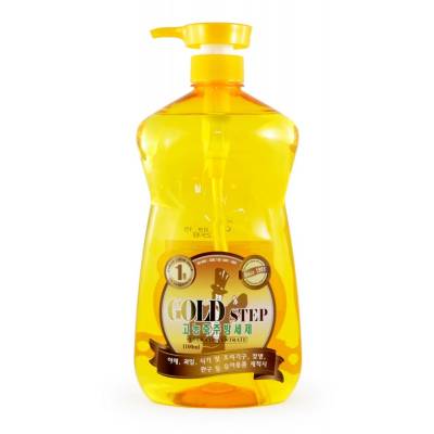  GOLD STEP Dishwashing liquid Жидкость для мытья посуды (с частицами золота), 1100 ml