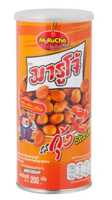 Жареный арахис в глазури со вкусом Том-ям с креветками, ж/б, Marucho, 200 гр