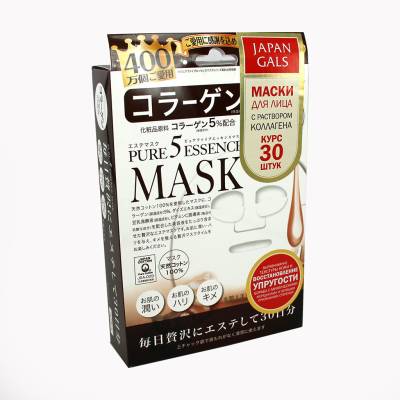 -JAPAN GALS Pure5 Essence Маска с коллагеном 30шт