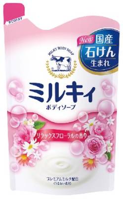 Молочное мыло для тела с коллагеном, с цветочным ароматом, Мilky Body Soap, COW, см/блок, 550мл