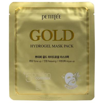 Гидрогелевая маска с золотом, Petitfee Gold Hydrogel Mask Pack, 32 гр