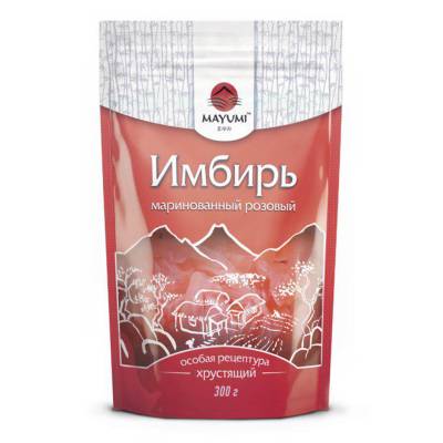 Имбирь маринованный розовый, 300гр, Mayumi