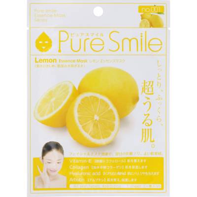 Тканевая маска для лица с лимоном, "SunSmile" PureSmile Lemon Essense Mask