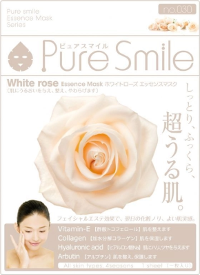 Тканевая маска для лица с белой розой, "SunSmile" PureSmile White Rose Essense Mask