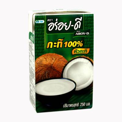 Кокосовое молоко "AROY-D" 60% мякоть, жирность 18%, 250мл