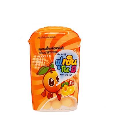 Резинка жевательная драже "Апельсин", Fusen No Mi Orange, Lotte, 15 гр