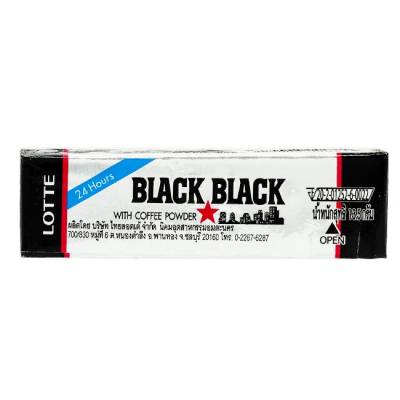 Резинка жевательная "Блэк Блэк", Black Back, Lotte, 13,5 гр.