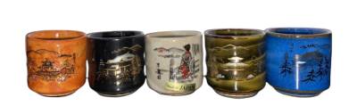 Набор из 5 японских чашек для чая, материал - керамика, 4,5*4,5 см, Kiritachi Meicho Guinomi