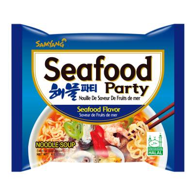 Лапша со вкусом морепродуктов Seafood party, 125 гр
