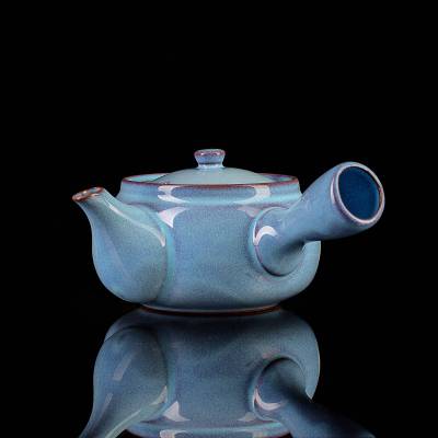 Чайник кюсу голубой "Пробуждение", 450 мл, Япония