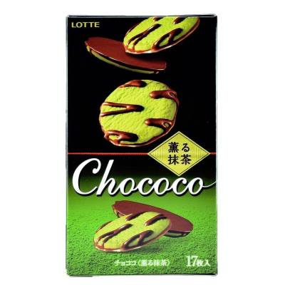 Шоколадный бисквит с зеленым чаем Матча "Сhococo Biscuit Green Tea", 98,6 гр