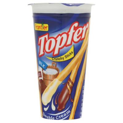 Бисквитные палочки "TOPFER" с шоколадным и молочным кремом, ТМ "Frontier", 40 гр