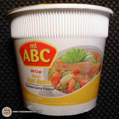 Лапша б/п ТМ "Mi ABC" со вкусом "Курица Карри" (Kari Ayam) в стакане, 60 гр.