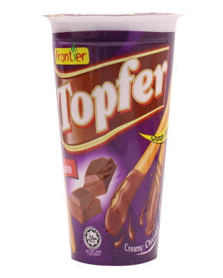 Бисквитные палочки "TOPFER" с шоколадным кремом "Double Chocolate", ТМ "Frontier", 40 гр.
