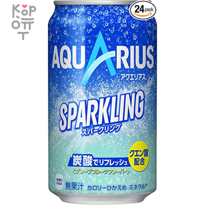 Напиток газированный AQUARIUS Sparkling, ж/б, Япония, 350 мл