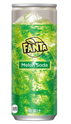 Напиток газированный FANTA MELON SODA дыня, ж/б, Япония, 250 мл
