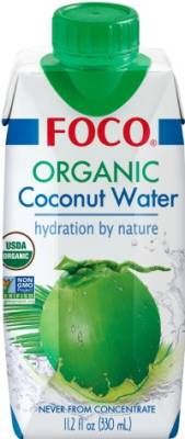 Кокосовая вода "FOCO" ORGANIC  Tetra Pak, 330мл 