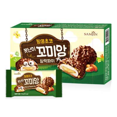 Шоколадное моти с ореховой начинкой  Komiang, Choco & Peanut Pie, 36 гр*6шт