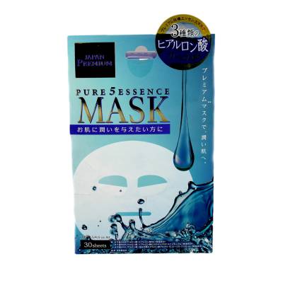 Japan Gals Premium Маска для лица c тремя видами гиалуроновой кислоты 30шт