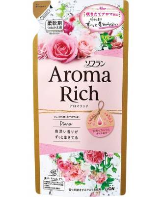 Кондиционер для белья c цветочно-фруктовым ароматом, см/бл, Aroma Rich Diana, LION, 400мл