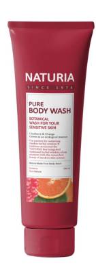 Гель для душа КЛЮКВА/АПЕЛЬСИН PURE BODY WASH (Cranberry & Orange), 100 мл, NATURIA