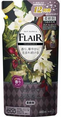 Кондиционер-смягчитель для белья с ароматом цветов и специй, "Flaire Fragrance Sweet & Spice", КAO, 