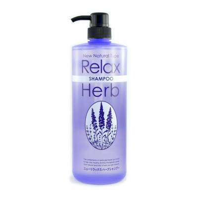 Растительный шампунь для волос с маслом лаванды, NEW RELAX HERB SHAMPOO, 1000 мл